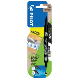 [000045768] Marker permanentni obostrani Twin Marker Begreen Pilot SCA-TM-BG crni blister