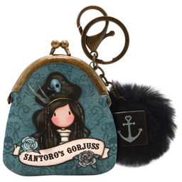 [000046052] Privjesak za ključeve torbica+pom pom Pirates Black Pearl Gorjuss 919GJ06 blister