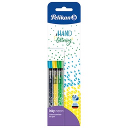 [000046194] Flomaster fineliner 0,5 mm pk3 Inky Pelikan 817097 sortirano neon blister!!