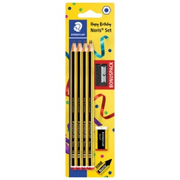 [000046224] Olovka grafitna HB Noris pk8+gumica+šiljilo gratis Staedtler 120 SBK8P1 blister