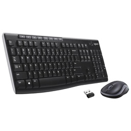 [000046610] Tipkovnica + Miš bežični MK270 Logitech  (HR znakovi) crna