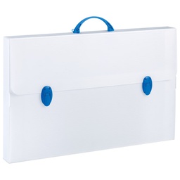 [000046584] Torba-kofer pp-tvrdi  565x365x55mm Favorit/Balmar PF14235/E/2 prozirno bijela/plava ručka!!