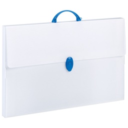 [000046585] Torba-kofer pp-tvrdi  565x365x35mm Favorit/Balmar PF14208/E04CT prozirno bijela/plava ručka