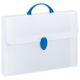 [000046588] Torba-kofer pp-tvrdi  375x270x50mm Balmar PF14209/P prozirno bijela/plava ručka