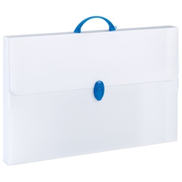 [000046589] Torba-kofer pp-tvrdi  565x365x55mm Favorit/Balmar PF14235/E04CT prozirno bijela/plava ručka