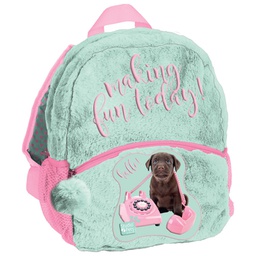 [000046302] Ruksak vrtićki pliš Studio Pets PEW-305 pastelno zeleni!!