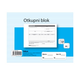 [000047063] Obrazac G-8/NCR otkupni blok Fokus
