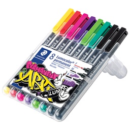 [000047301] Marker permanentni pk8 Lumocolor Staedtler 31-S WP8 sortirano