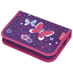 [000037527] Pernica puna 1zip 2preklopa Purple Butterfly Herlitz 50014293!!
