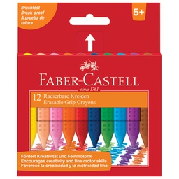 [000003405] Boje voštane 12boja kartonska kutija Grip 2001 Faber-Castell 122520 blister