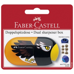 [000003445] Šiljilo-gumica pvc s pvc kutijom 2rupe Animal/Trend Faber-Castell 183588 sortirano blister