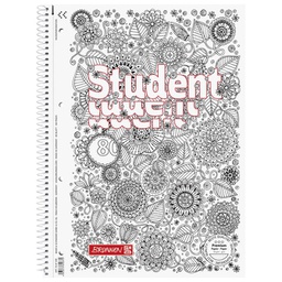 [000003540] Blok kolegij A4 karo  80L perforacija+4rupe ZENart Floral Brunnen 10-67428