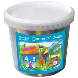 [000003654] Boje voštane 72boje pvc kantica Jumbo Connect