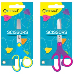 [000003753] Škare školske 13 cm oble s mjerilom Connect sortirano blister