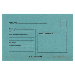 [000000361] Kuverte B6-5 s povratnicom 75g pk1000 Fornax