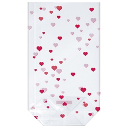 [000003868] Vrećice ukrasne celofan 11,5x19 cm sa srcima pk10 Heyda 20-30892 40 prozirne