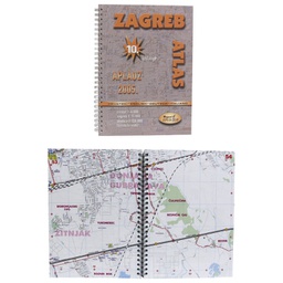 [000003962] Karta grada Zagreba (kniga-spirala) Aplauz Trsat