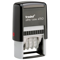 [000000376] Printy-Datumar H-4 mm+tekst ploča 41x24 mm Trodat 4750