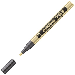 [000003974] Marker permanentni kaligrafski 1-2,5 mm Edding 753 zlatni