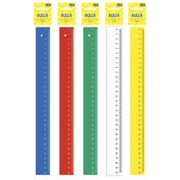 [000003985] Ravnalo pvc 30 cm u boji Educa sortirano blister