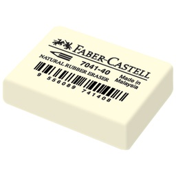 [000004085] Gumica kaučuk 7041-40 Faber-Castell 184140 bijela