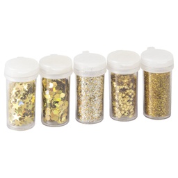 [000004115] Ukras za dekoriranje glitter mix Knorr Prandell 21-8105496 zlatni blister!!