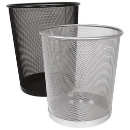 [000004259] Koš za smeće metalni žica fi-29,5xH-34 cm Fornax srebrni