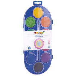 [000004277] Boja vodena fi 44 mm 10boja+kist Primo 120A10SG blister