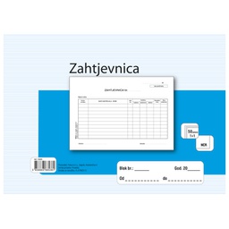 [000004311] Obrazac A-27/NCR zahtjevnica A5 1+1 Fokus