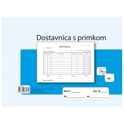 [000004383] Obrazac A-29/NCR dostavnica s primkom A5 Fokus