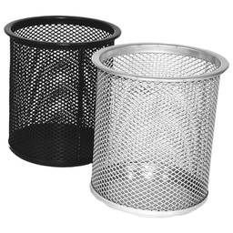 [000004419] Čaša za olovke metalna žica okrugla fi-9xH-9,7 cm LD01-189 Fornax srebrna