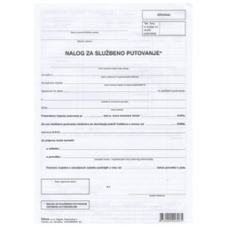 [000004491] Obrazac A-210/NCR/A putni nalog (sa stanjem brojila) Fokus!! 