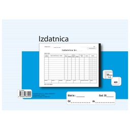 [000004562] Obrazac A-18/NCR izdatnica A5 1+3 Fokus