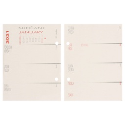 [000004667] Uložak za stolni kalendar - standardne rupe 7 cm-tjedni Tobi