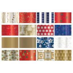 [000004727] Papir ukrasni rola 70x200 cm Hot Metal novogodišnji Rex-Saul Sadoch HM3J1NAT