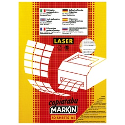 [000004749] Etikete LK 210x297 mm polyester pk50L Markin 220LTMC503 prozirno bijele