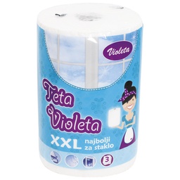 [000004960] Ručnik papirnati jastučni troslojni-za staklo Teta Violeta XXL
