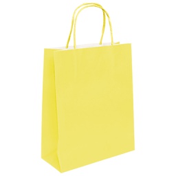 [000005135] Vrećice ukrasne natron 32x41x12 cm pletena ručka pk50 Duga žute