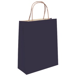 [000005297] Vrećice ukrasne natron 22x31x10 cm pletena ručka pk50 Duga tamnoplave