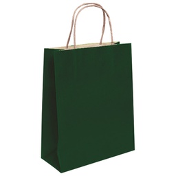 [000005323] Vrećice ukrasne natron 45x48x17 cm pletena ručka pk50 Duga tamnozelene