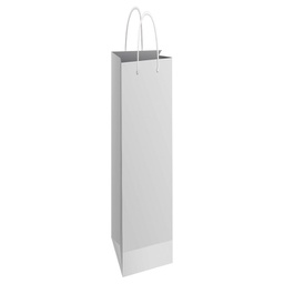 [000005751] Vrećice ukrasne-boca 13x40x8 cm sjajna plastifikacija Fornax bijele
