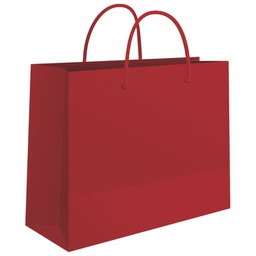 [000005774] Vrećice ukrasne 50x37x12 cm sjajna plastifikacija Fornax crvene