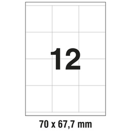 [000000476] Etikete ILK  70x67,7 mm pk100L Zweckform 3661