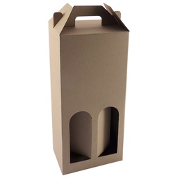 [000005816] Kutija za boce 2/1 natron 15,6x36x8,7 pk10 smeđa