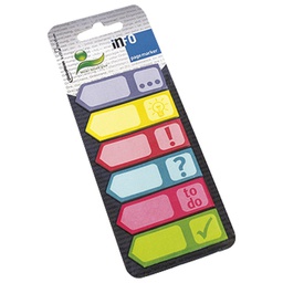 [000006166] Zastavica 18x55 mm 6bojax25L strelice sa znakovima papir Global Notes 5672-90 sortirano blister