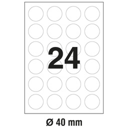 [000006468] Etikete ILK fi-40mm pk100L Markin 210R305!!