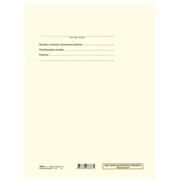 [000006488] Obrazac B-147-N omot spisa 120g šamoa Fokus