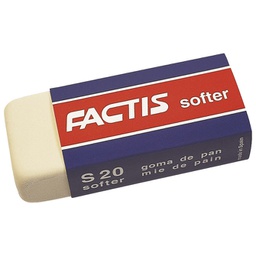 [000000495] Gumica sintetička S20 softer Factis bijela-KOMAD