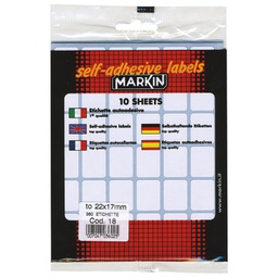 [000006509] Etikete slep  22x17 mm pk10L Markin 10018 blister