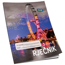 [000006537] Obrazac školski rječnik B6 40L 3kolone Educa
